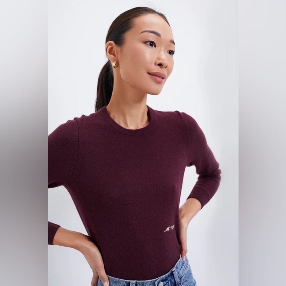 NWT Tuckernuck Oxblood Cashmere Crewneck Sweater XL